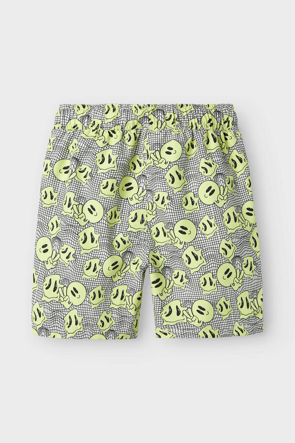 Name it print boy's swimsuit white