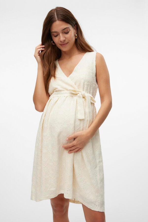 Womensecret Vestido curto maternity e amamentação  branco