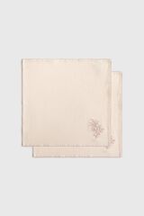 Textura Set of two cotton napkins nude