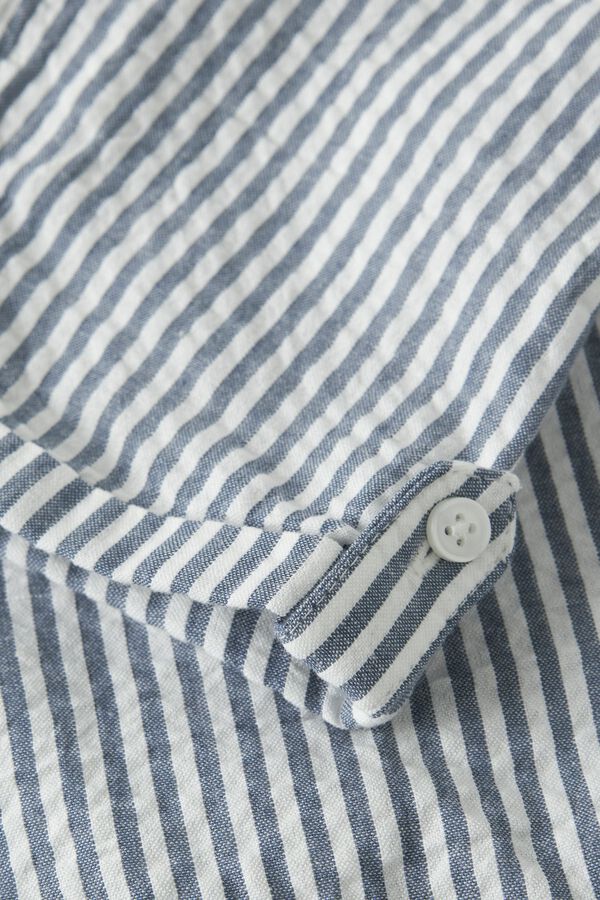 Name it Striped buttoned baby jumpsuit blue