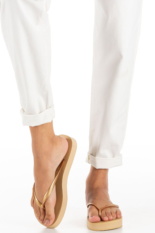 Womensecret Hav. sandals Slim Flatform rávasalt mintás
