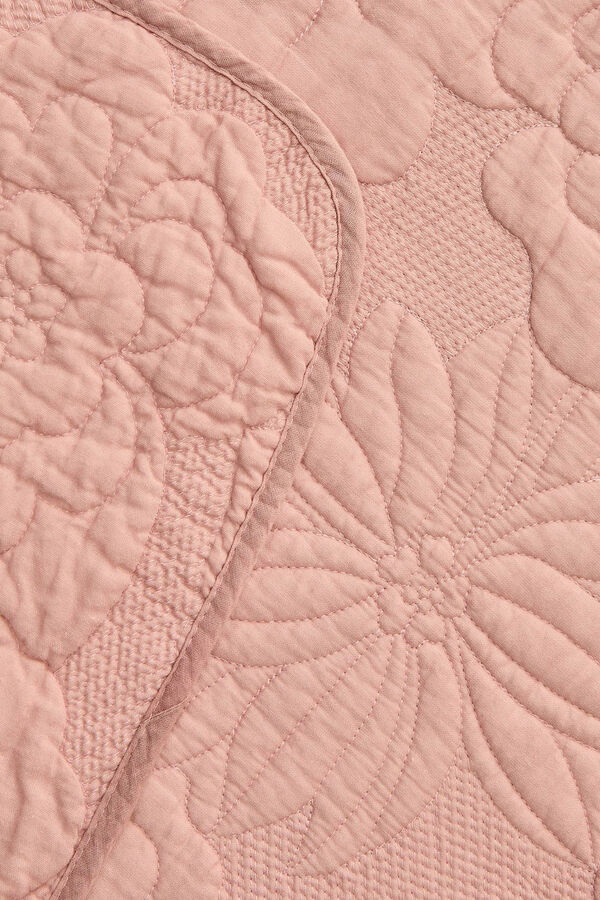 Womensecret Floral embroidered bedspread pink