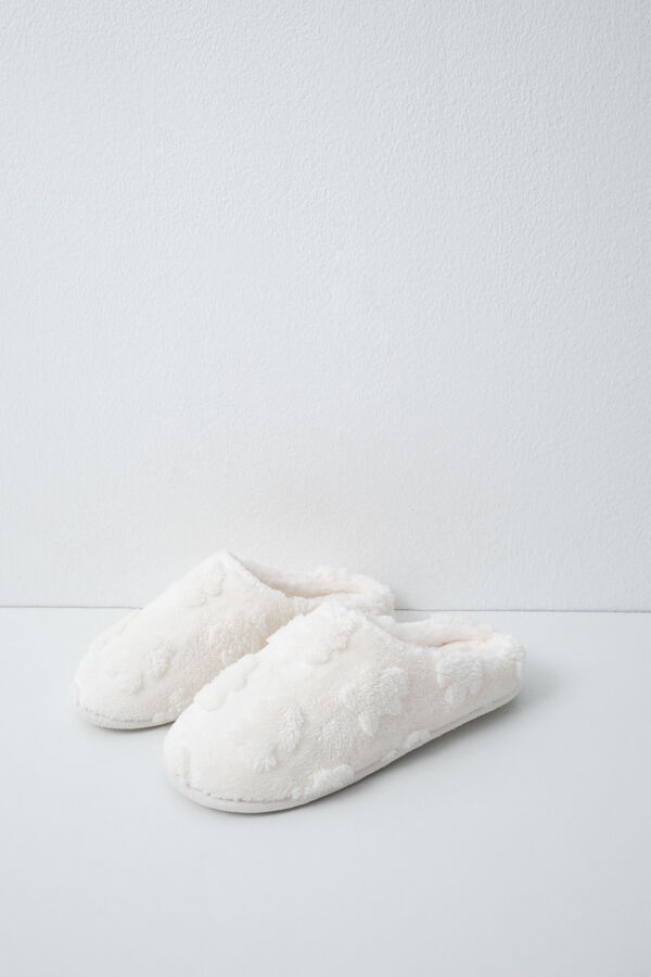 Women'secret Slippers and sleep mask pack beige