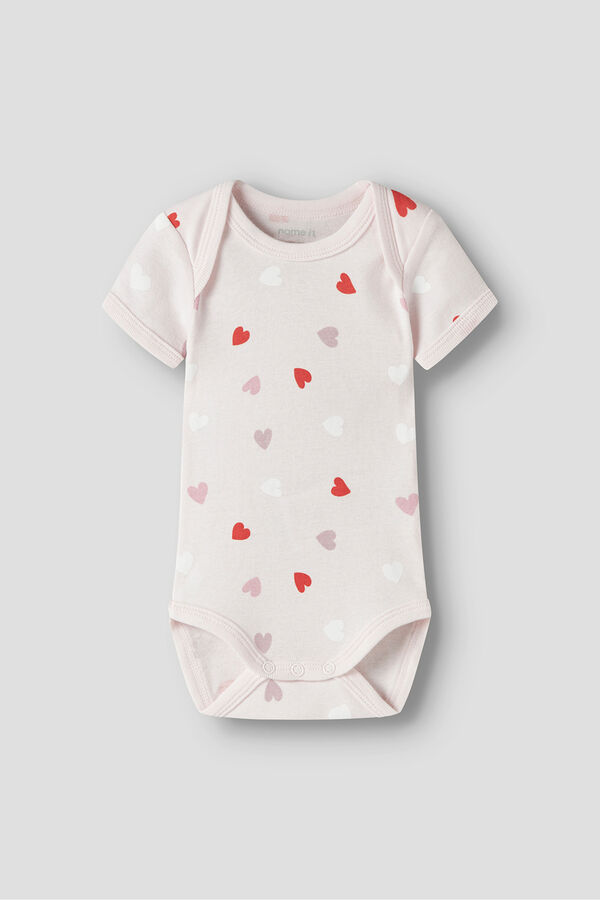 Name it Pack de 3 bodies coraz&oacute;n rosa