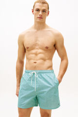 Tommy Hilfiger Flag print men's swimwear green