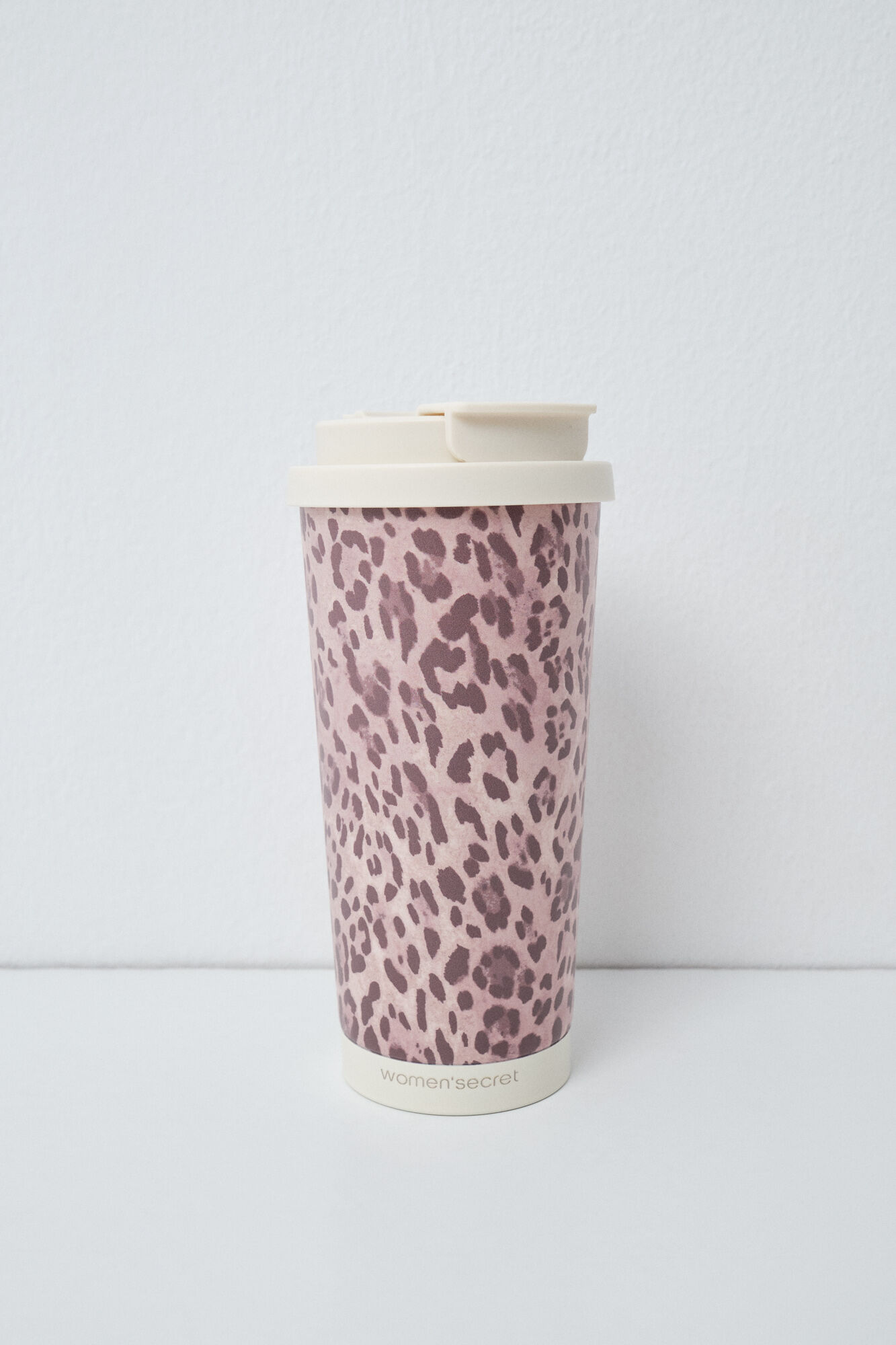 Women'secret Gobelet isotherme en acier inoxydable &agrave; motif animalier