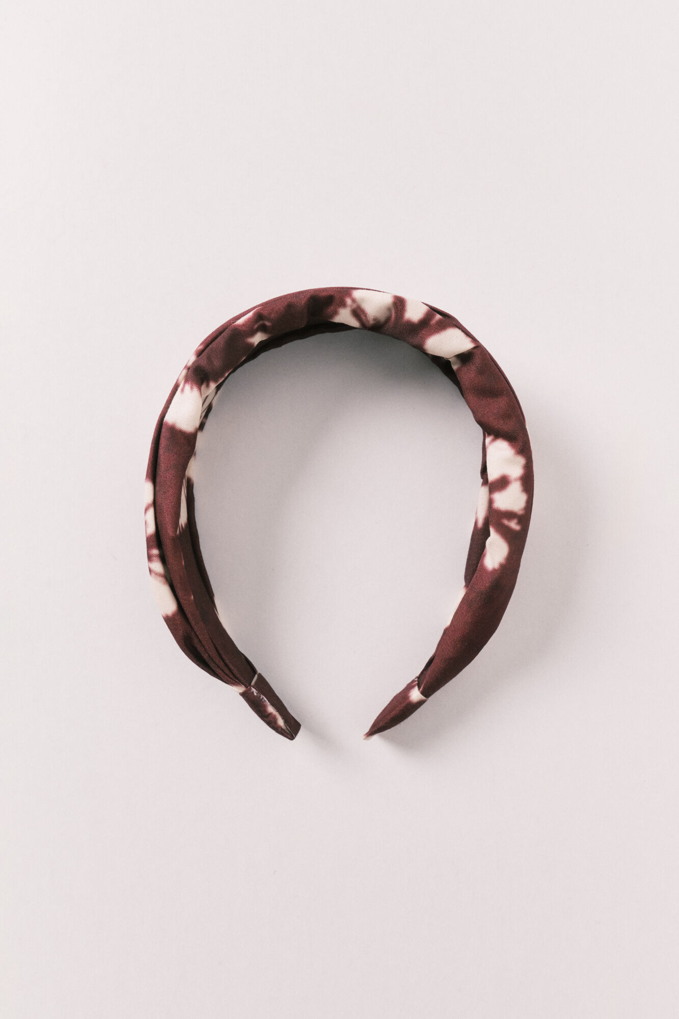 Women'secret Maroon floral print twist front headband