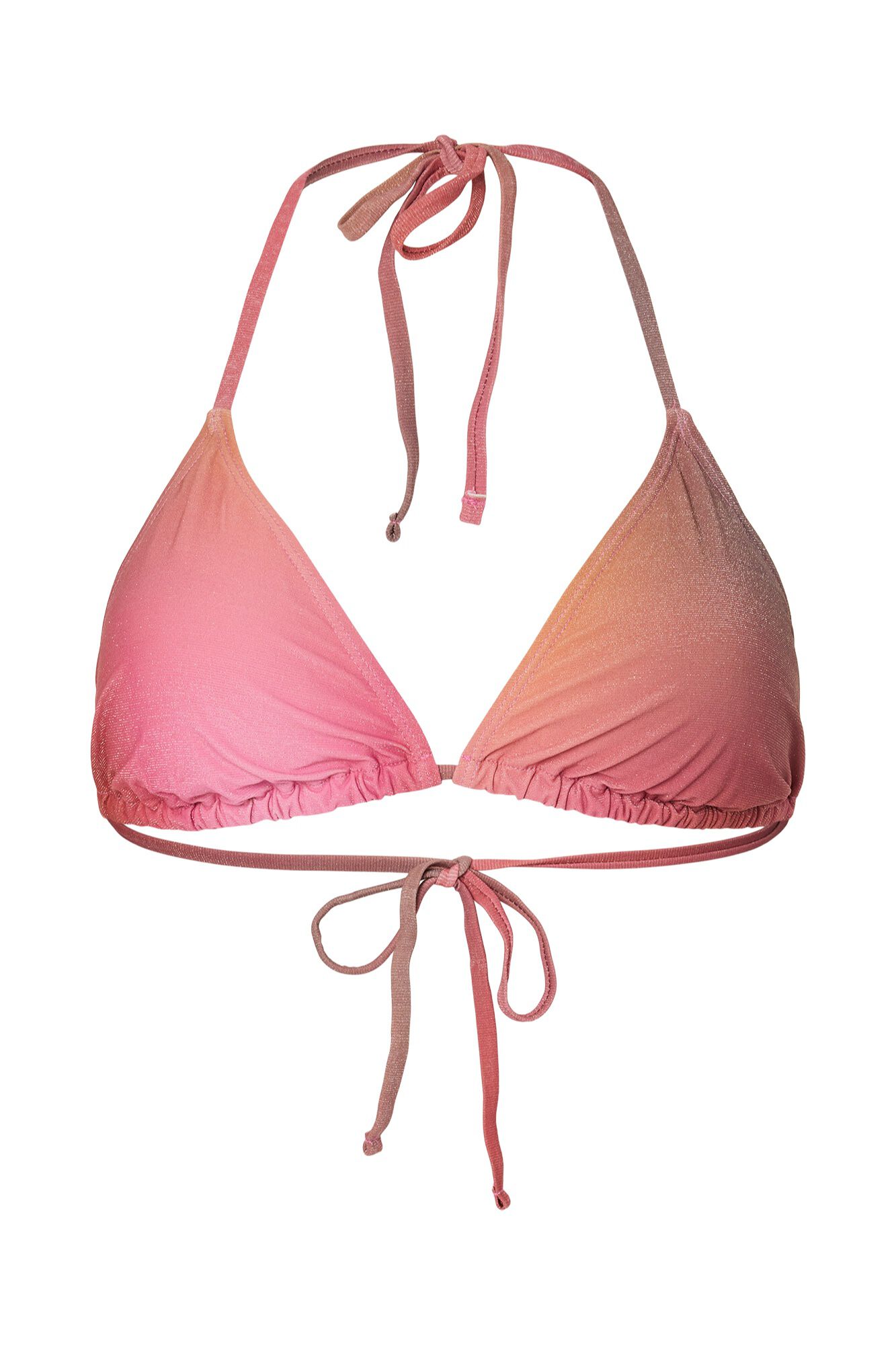 Pieces Glitzer-Bikinitop verstellbar