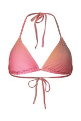 Pieces Glitzer-Bikinitop verstellbar Rot