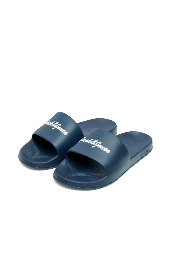 Jack & Jones Men's flip flops with logo blue