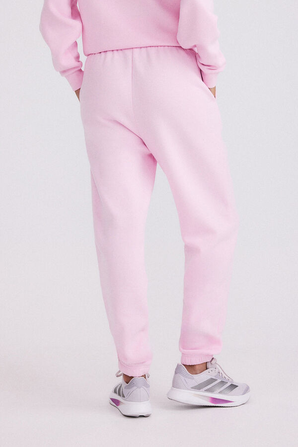 Pieces Basic fleece trousers pink