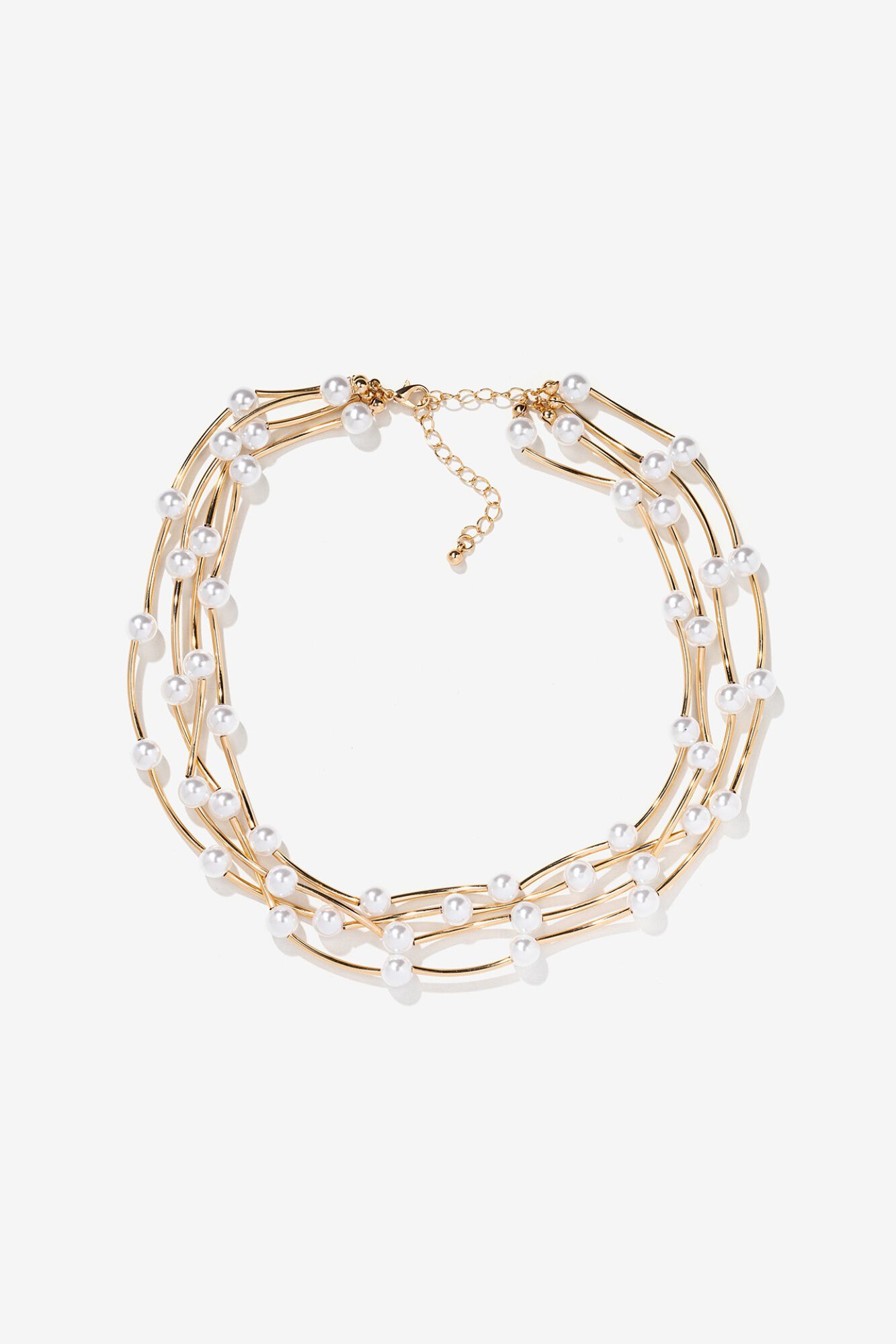 Vilanova Collar dorado con perlas