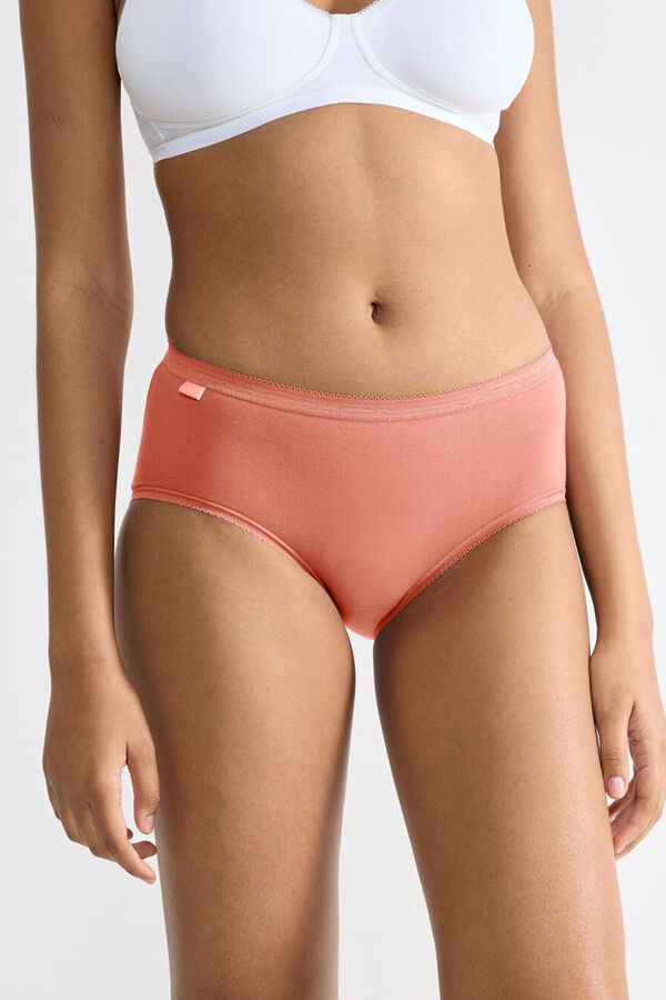 Sloggi Pack of 3 seamless high-rise panties Crvena