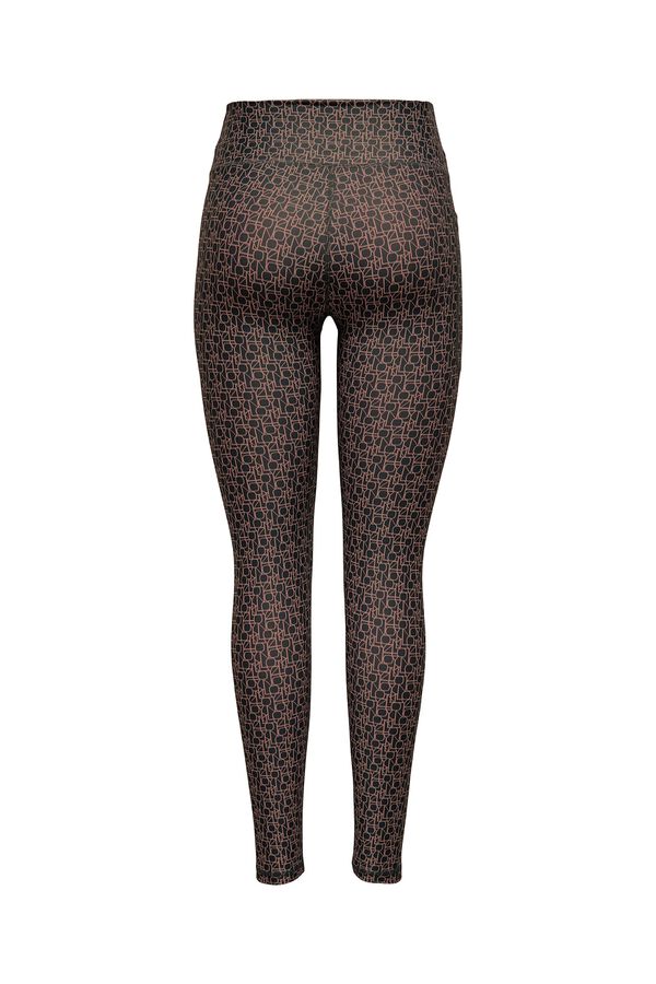 Only Play High- rise print leggings. black