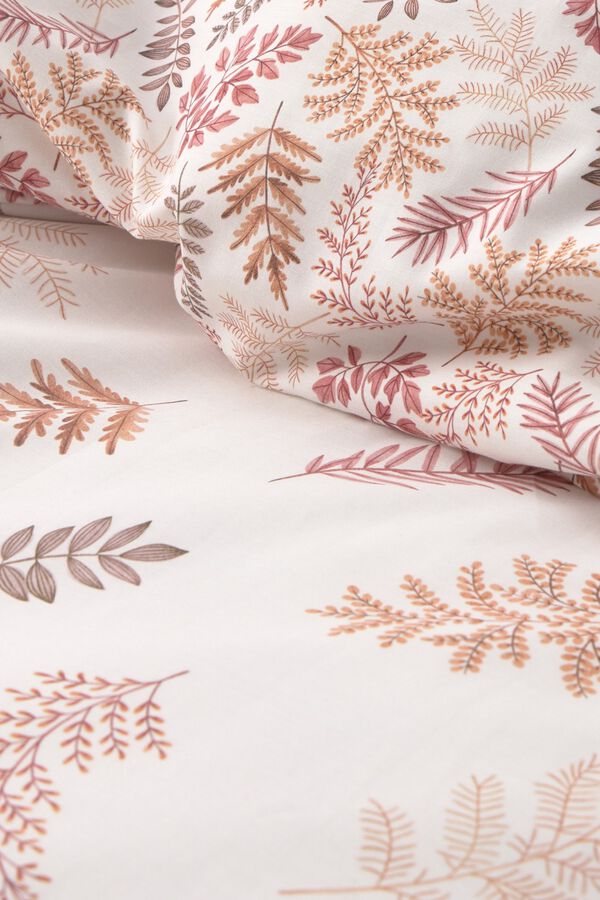 Textura Printed duvet cover nude