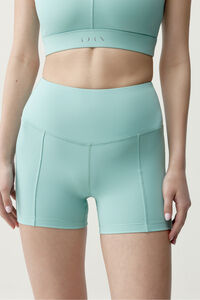 Born Living Yoga Hellblaue geruchshemmende Sport-Shorts