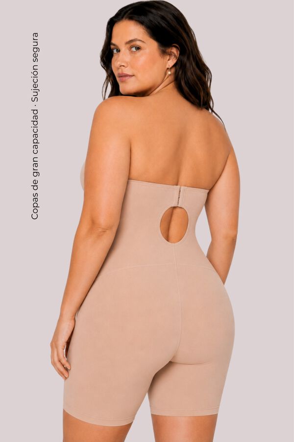 Ivette Bridal Shaping bodysuit with legs brown