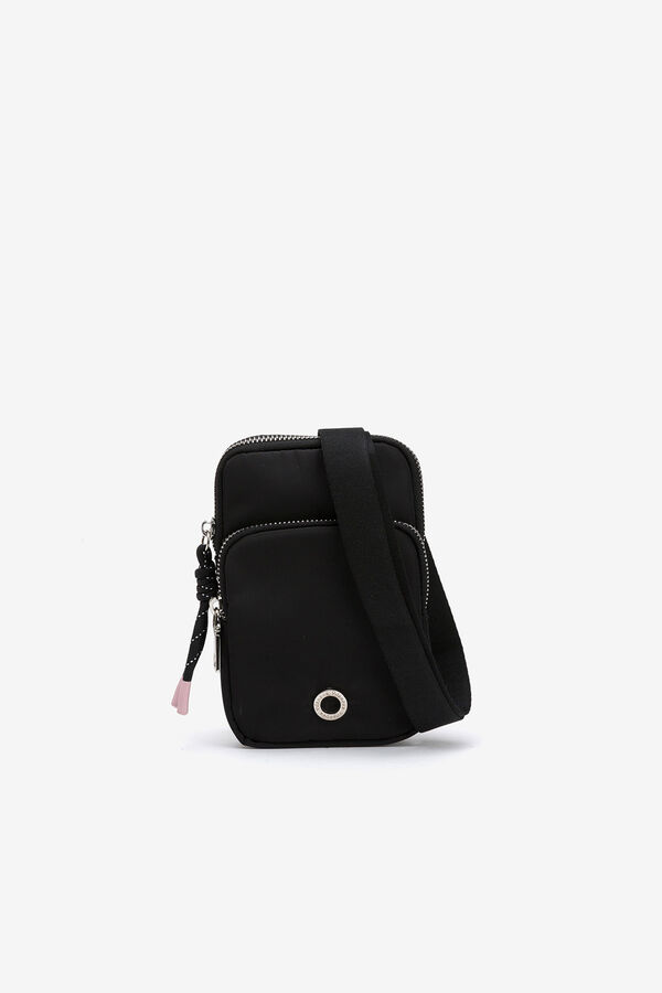Vilanova Bolso para M&oacute;vil de Nylon Acolchado negro