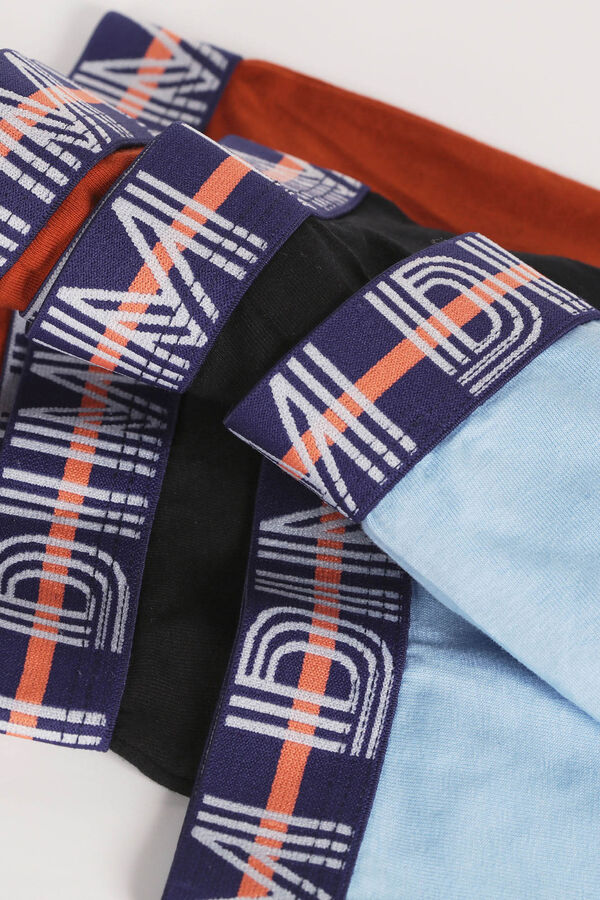 DIM Pack de 3 boxers de ni&ntilde;o con cintura el&aacute;stica Cotton Strech estampado