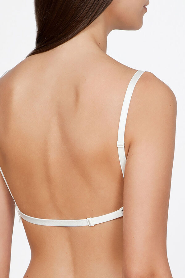 Ivette Bridal white strapless push-up bra with multi-position straps., Bras
