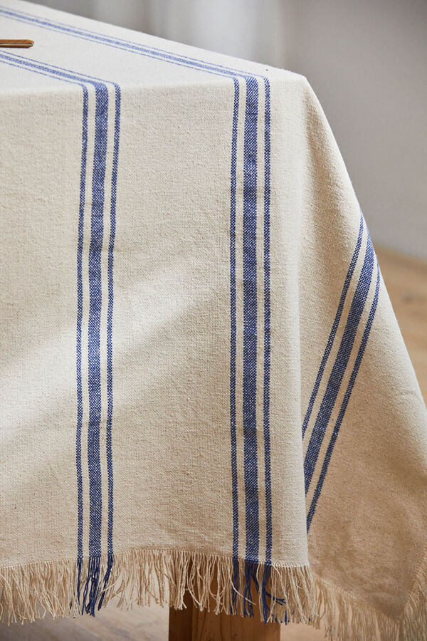 Womensecret Bari blue woven stripe tablecloth Plava
