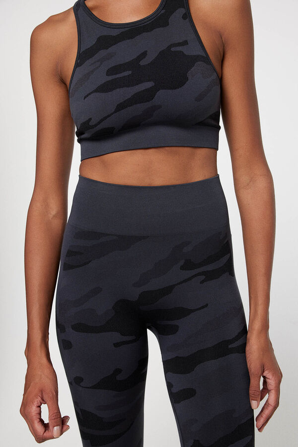 Womensecret Camouflage print leggings noir