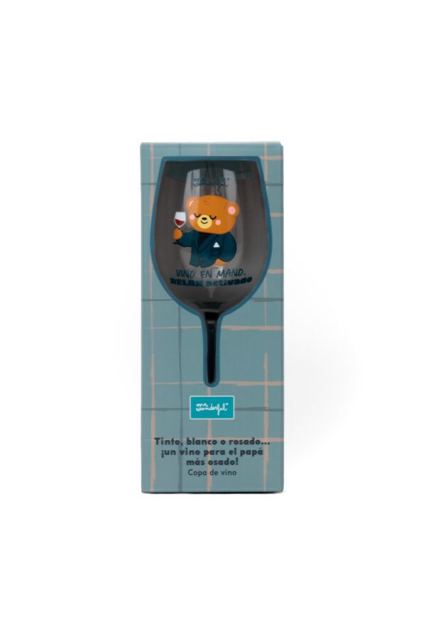 Mr. Wonderful Verre &agrave; vin - Vin &agrave; la main, d&eacute;tente activ&eacute;e imprim&eacute;