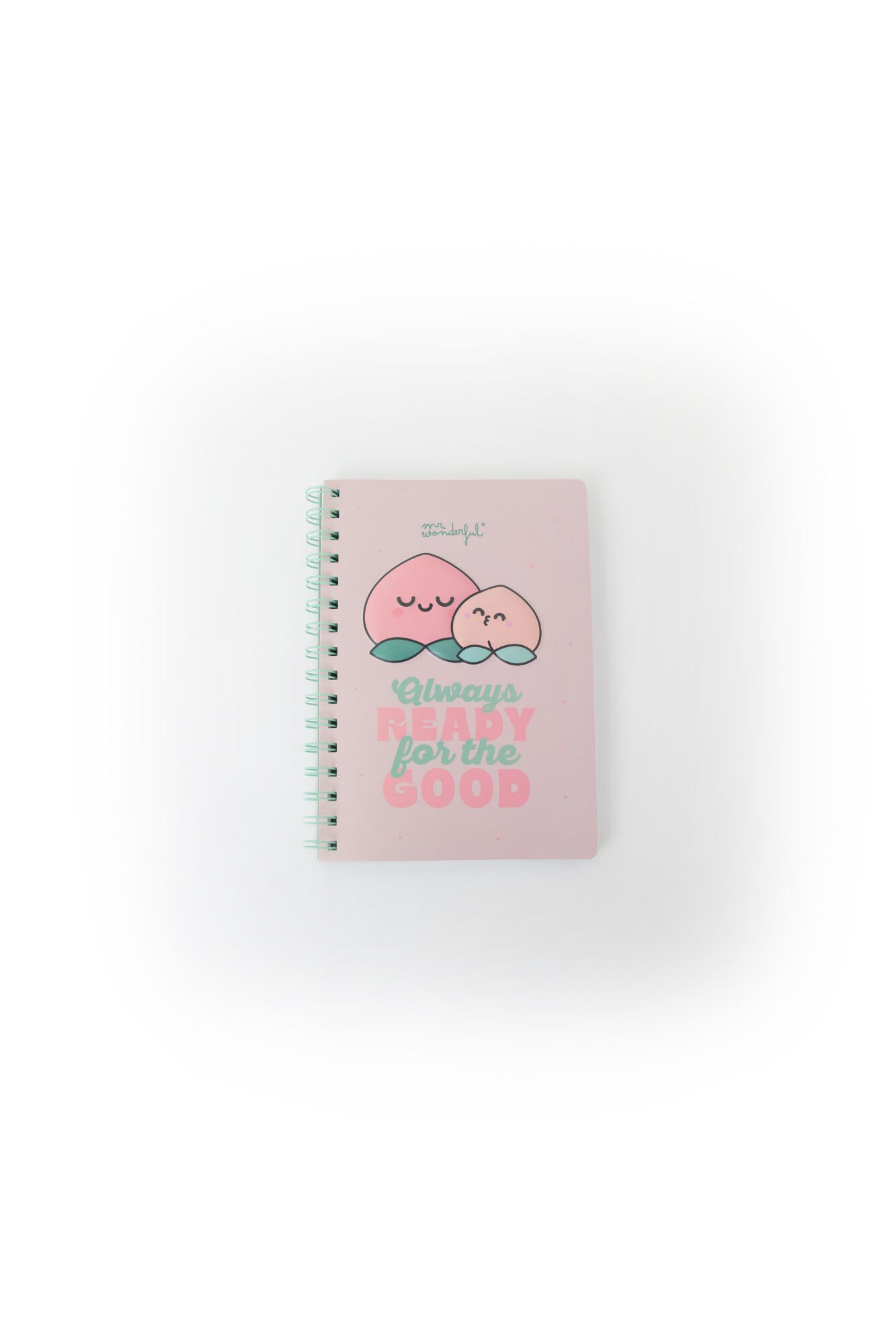 Mr. Wonderful Caderno A5 3D Peach - Always ready for the good
