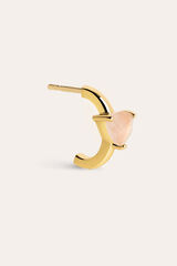 Womensecret Single Rosey gold-plated silver hoop earring rávasalt mintás