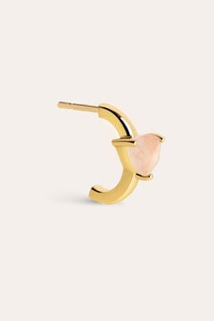 Womensecret Single Rosey gold-plated silver hoop earring printed