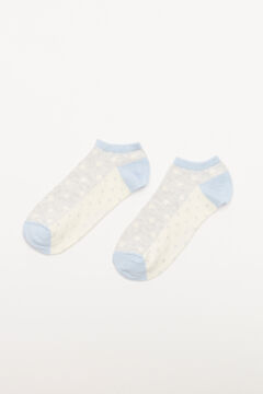 Womensecret Polka dot ankle socks blue