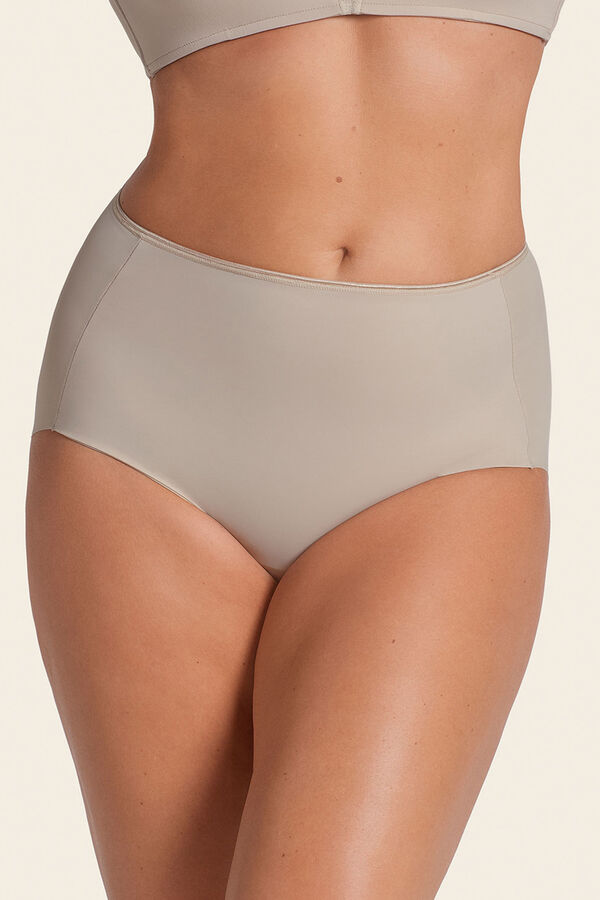 Leonisa Classic panty with invisible effect and strong compression on the abdomen brown