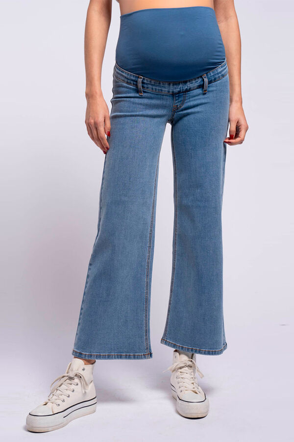 Womensecret Jeans culotte pré-mamã azul