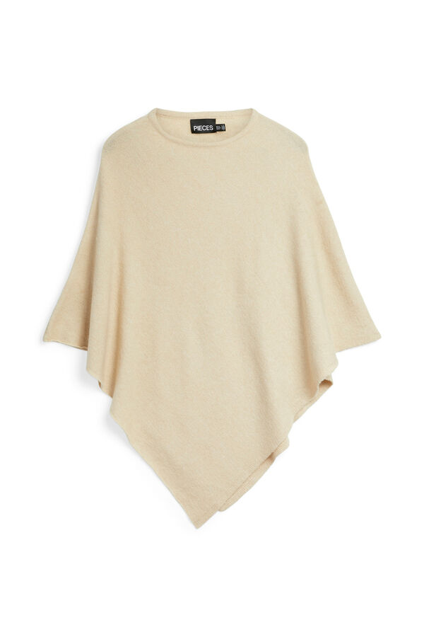 Pieces Basic poncho  grey