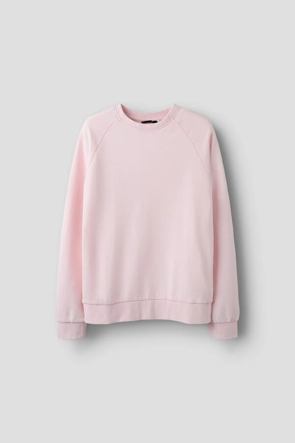 Lmtd Sudadera felpa cuello redondo acabados rib coral