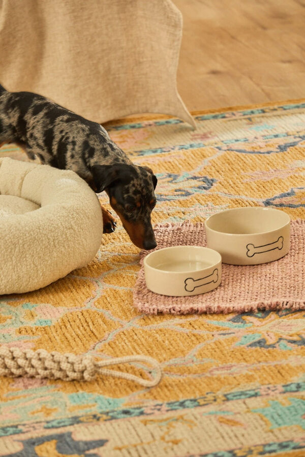 Calma House Plato para mascotas Sasha amarillo