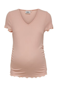 Womensecret Camiseta maternity cuello pico pink