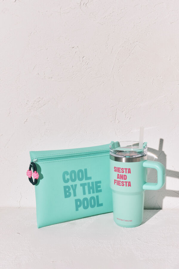 Women'secret Blue waterproof bikini bag green