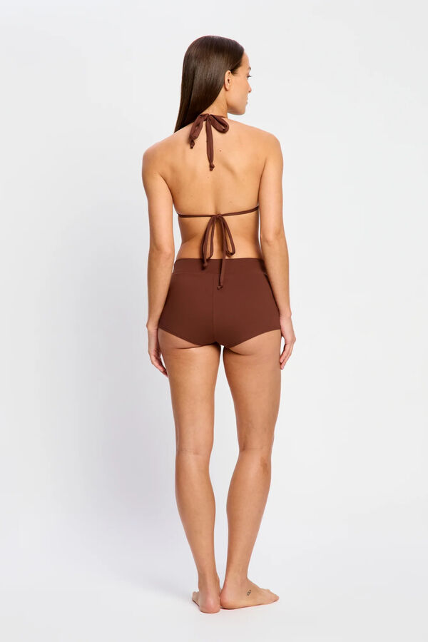 Modibodi Short Ba&ntilde;o Menstrual Flujo S&uacute;per Chocolate marr&oacute;n