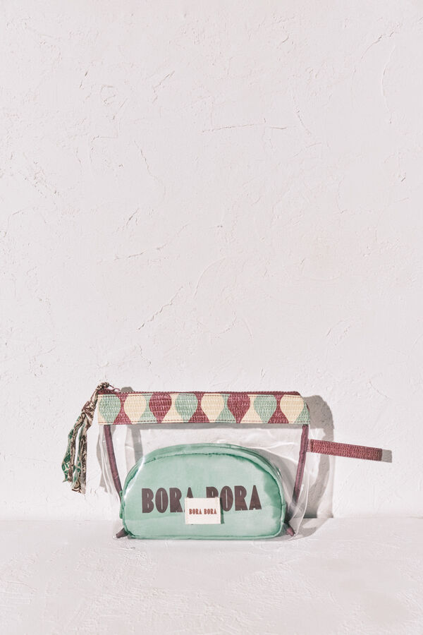 Women'secret Pack 2 n&eacute;cessaires transparente e r&aacute;fia estampado