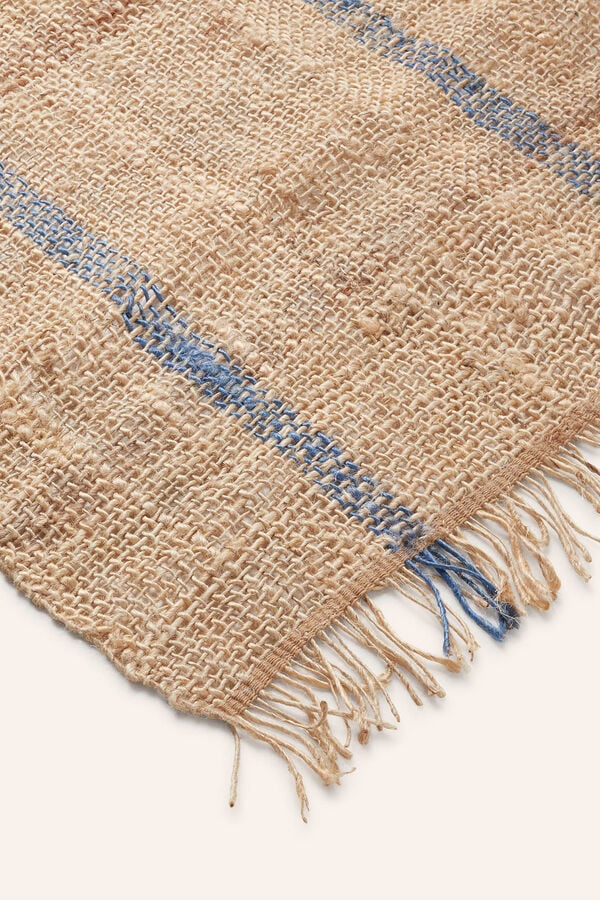 Womensecret Carlo natural jute rug with dyed jute marron