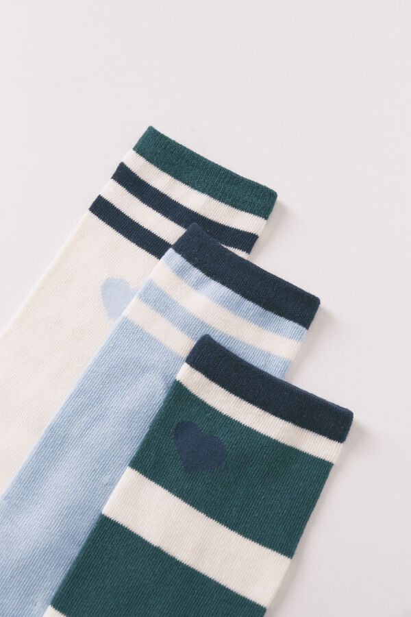 Women'secret 3-pack plain long Snoopy print socks printed