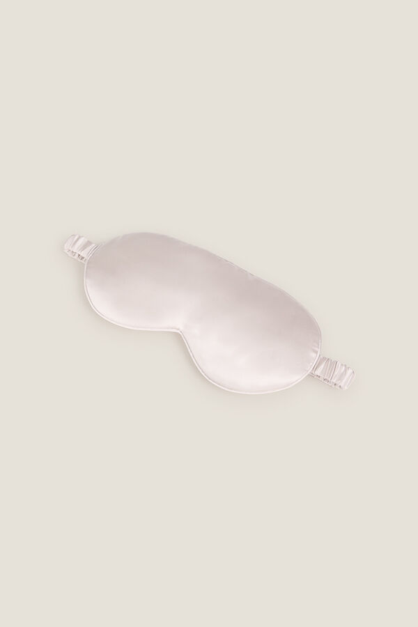 Textura Schlafmaske aus Seide Braun