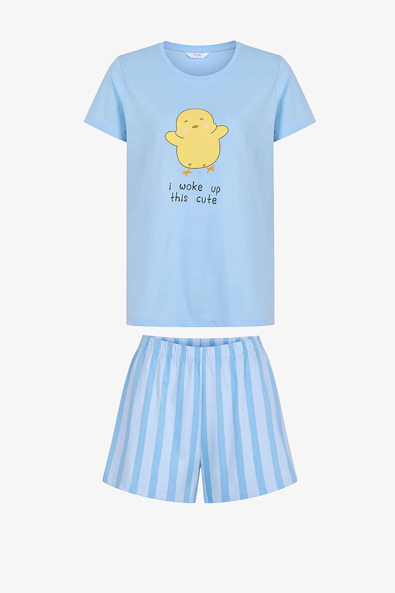 Penti Conjunto pijama corto pollito rayas
