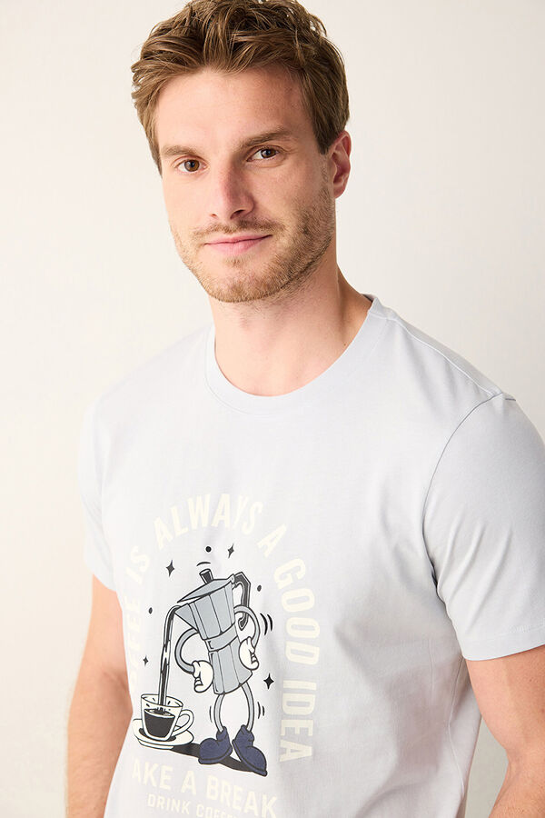 Penti Men's long pyjamas set printed