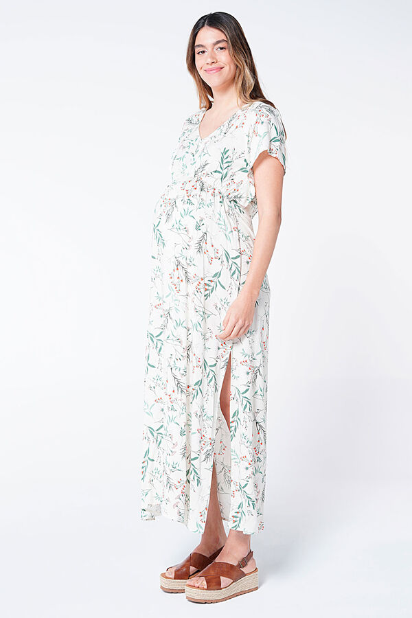 Womensecret Long printed maternity nursing dress S uzorkom