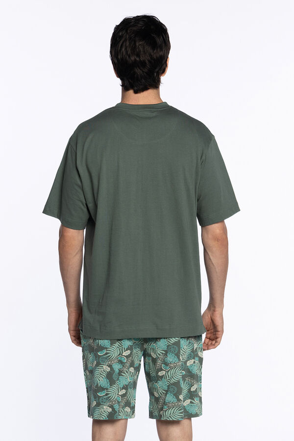 Punto Blanco Pijama curto de algod&atilde;o, Treetop bege