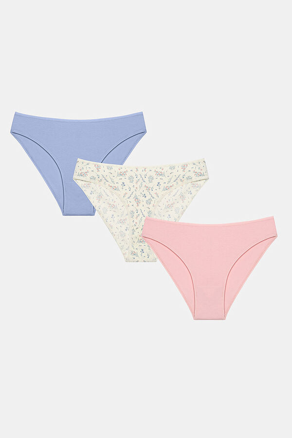 Womensecret 3-Pack Slip Panties Print