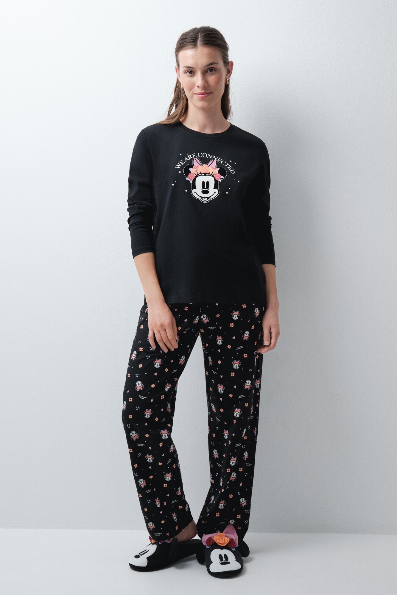 Women'secret Minnie Halloween cotton long pyjamas