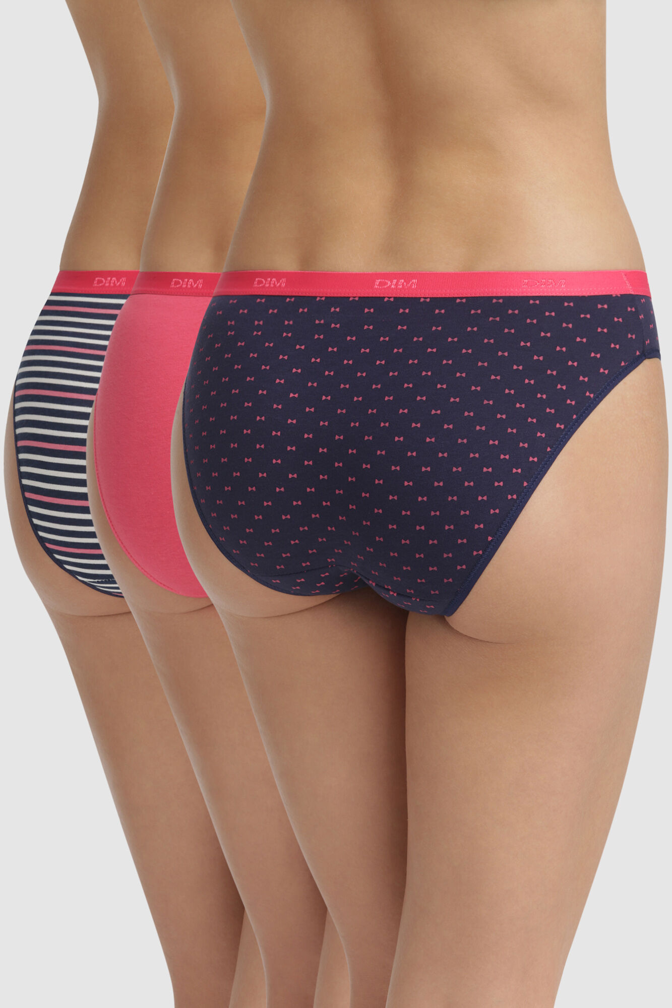 DIM Pack 3 bragas Pockets Coton